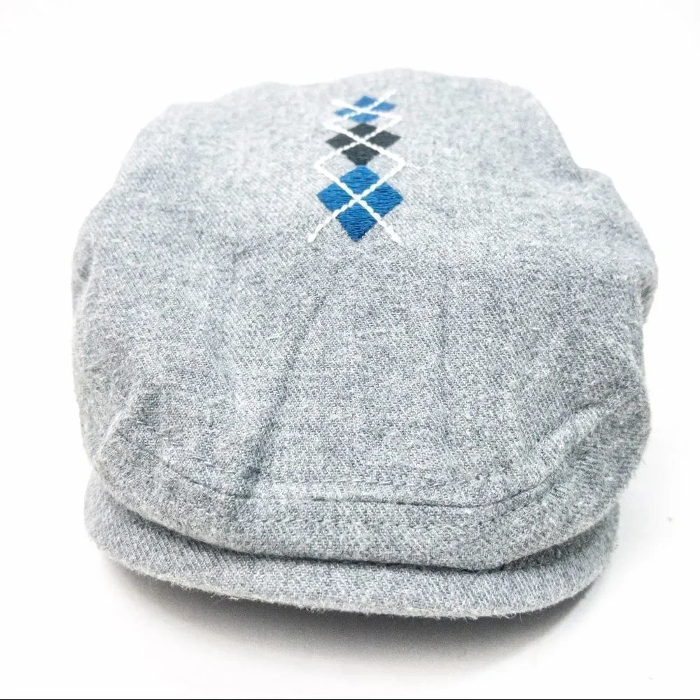 Preppy Baby Boy Bundle: Sneakers & Argyle Newsboy Hat
